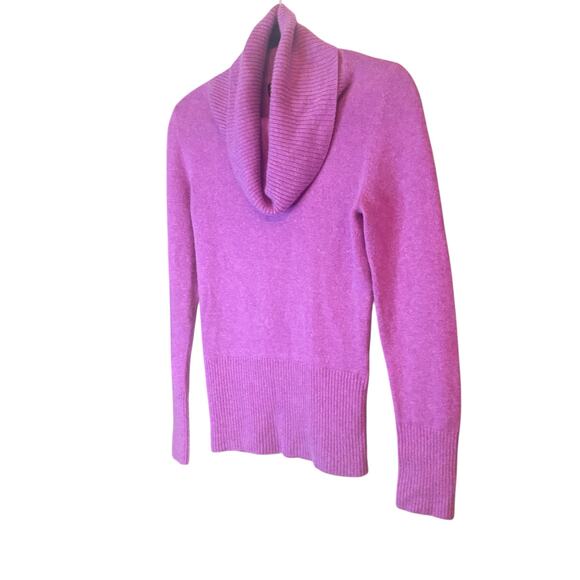 Apt 9 100% Cashmere Purple Long Sleeve Cowl Neck Sweater sz M - Picture 2 of 9